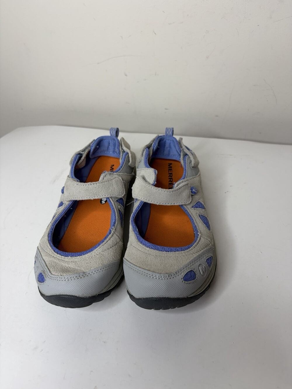 Merrell Womens Sz 7 Mary Jane Ice Periwinkle Slip On Shoes Air Cushion J196104C